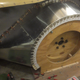 Left rear wheel well work in progress.